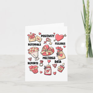Valentine's Day School Psychologist School Psych T Card