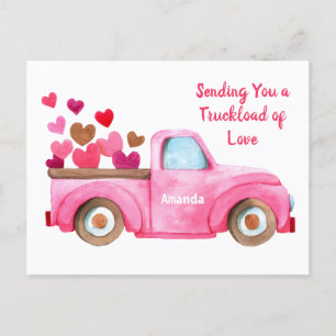 Valentines Day   Sending You Love Personalized Postcard