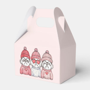 Valentines Day Shih Tzu Dogs Favor Box
