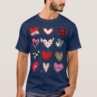 Valentines Day Shirt for Girls Leopard Buffalo Pla