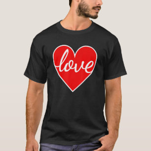 Valentines Day Shirt Women Men Boys Girls Love Hea