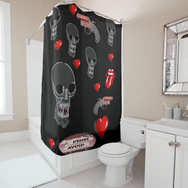 Valentine's Day Shower Curtain (In Situ)