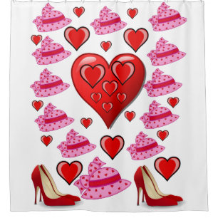 Valentine's Day Shower Curtain