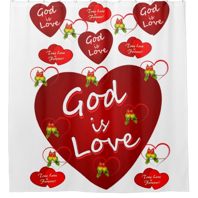 Valentine's Day Shower Curtain (Front)