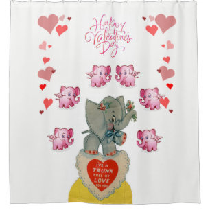Valentine's Day Shower curtain