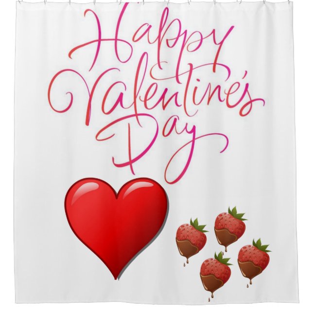 Valentine's Day Shower Curtain (Front)