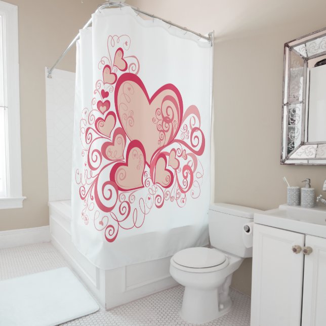 Valentine's Day Shower Curtain (In Situ)