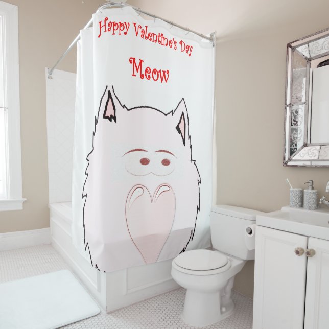 Valentine's Day Shower Curtain (In Situ)