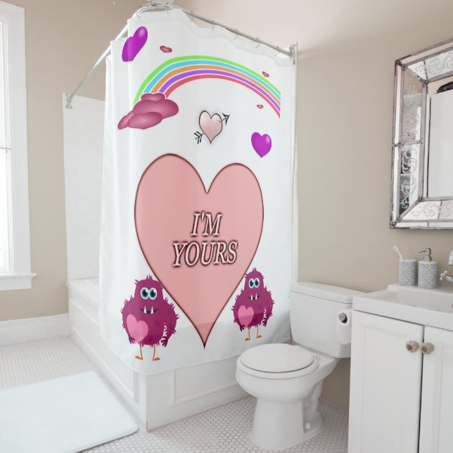 Valentine's Day Shower Curtain (In Situ)