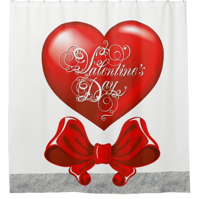 Valentine's Day Shower curtain (Front)