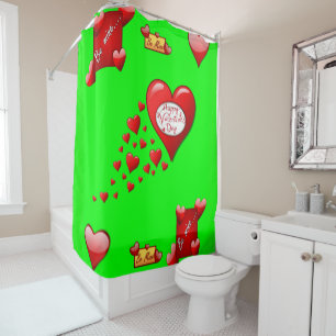 Valentine's Day Shower Curtain