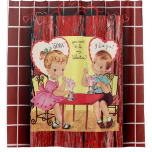 Valentine's Day Shower curtain