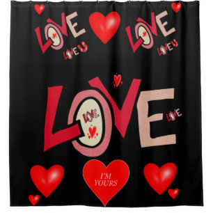 Valentine's Day Shower Curtain