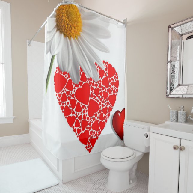 Valentine's Day Shower Curtain (In Situ)