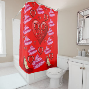 Valentine's Day Shower Curtain