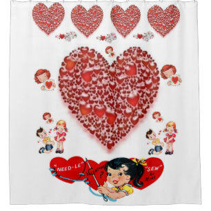 Valentine's Day Shower Curtain