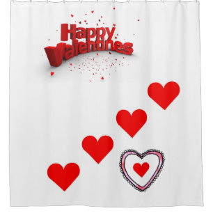 Valentine's Day Shower Curtain