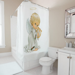Valentine's Day Shower Curtain, Angel