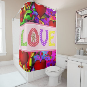Valentine's Day Shower Curtain, Love
