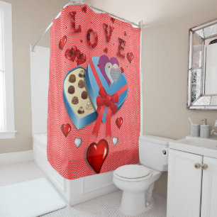 Valentine's Day Shower Curtain, Love