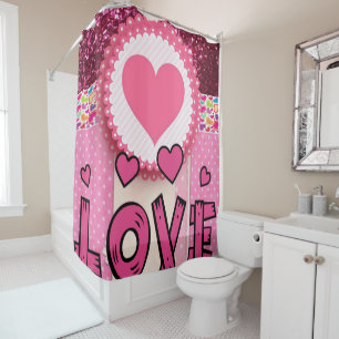 Valentine's Day Shower Curtain, Love