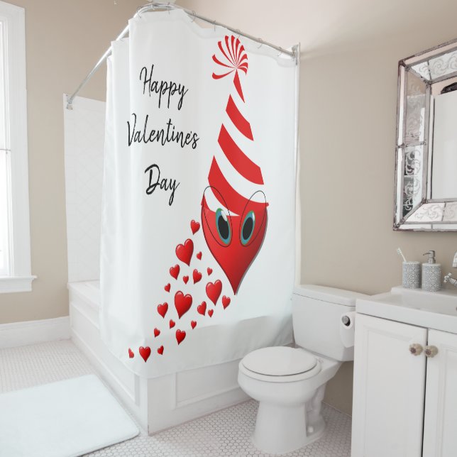 Valentine's Day Shower Curtain, Paris France (In Situ)