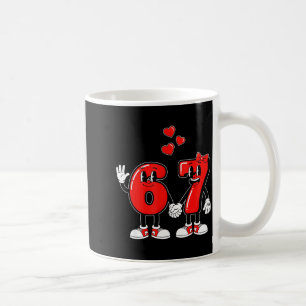 Valentine's Day Six Seven Hearts 6 7 Meme Gen Alph Coffee Mug