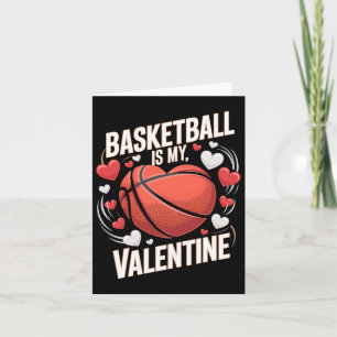 Valentine's Day Sketll Heart Design For Sports Lov Card