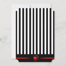  Valentine's Day Stripes with Red Heart (blank)