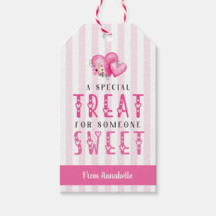 Valentine's Day sweets classroom favor gift tag
