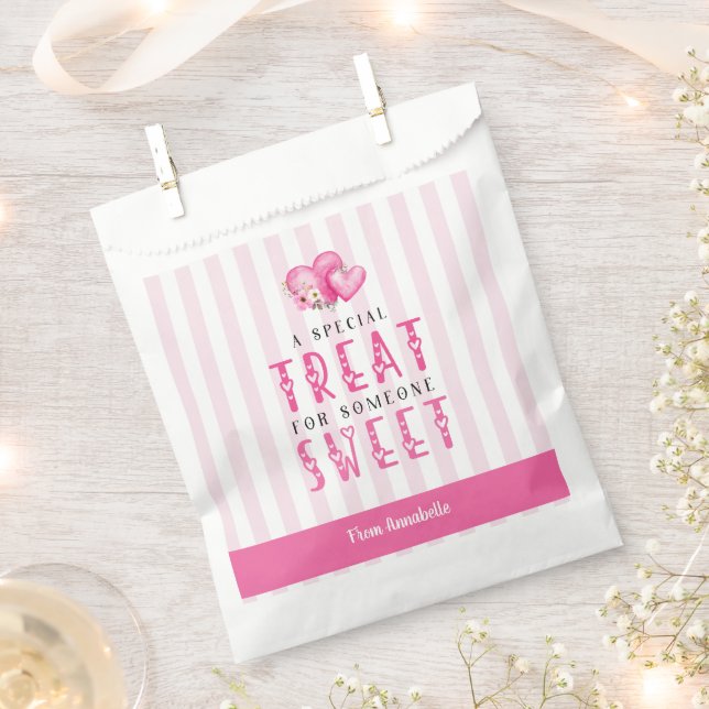 Valentine's Day sweets classroom Favour Bag (Clipped)