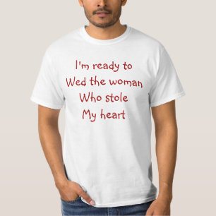 Valentines day t-shirts-wedding proposal T-Shirt