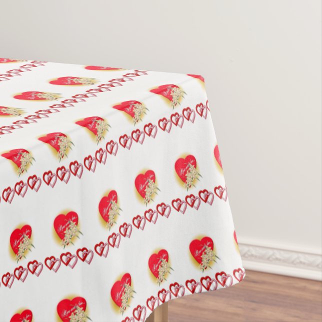 Valentine's Day Tablecloth Heart (In Situ)