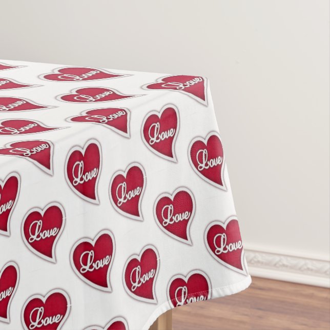 Valentine's Day Tablecloth Love (In Situ)