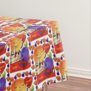 Valentine's Day Tablecloth Peach Plum