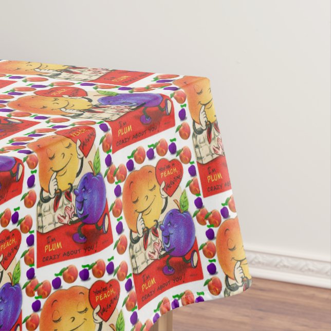Valentine's Day Tablecloth Peach Plum (In Situ)