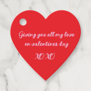 Valentines day tag