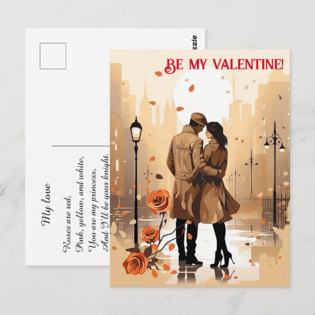 Valentine's Day. Talk about your love! Postcard (Front/Back)