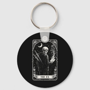 Valentines Day Tarot Card The Ex Gothic Love Break Keychain