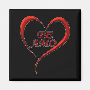 Valentines Day Te Amo Spani-shirt  Magnet