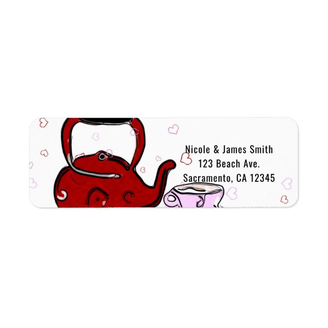 Valentine's Day Tea Party Chic Party Invitation (Front)