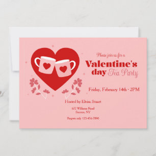 Valentine's Day Tea Party Invitation