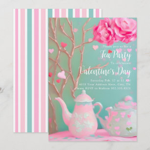 Valentine's Day Tea Party Invitation 