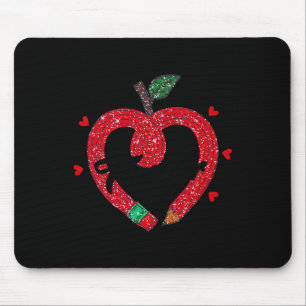 Valentine's Day Teacher Heart Women Inspirational  Mouse Pad