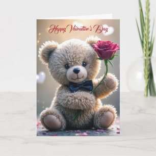 Valentine's Day Teddy Bear Card