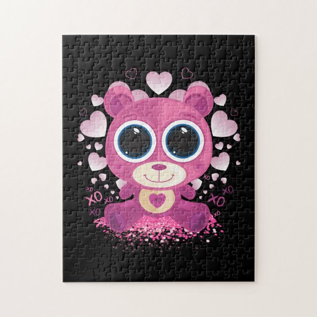 Valentine's Day Teddy Bear Jigsaw Puzzle (Vertical)