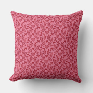 Valentine's day theme throw pillow