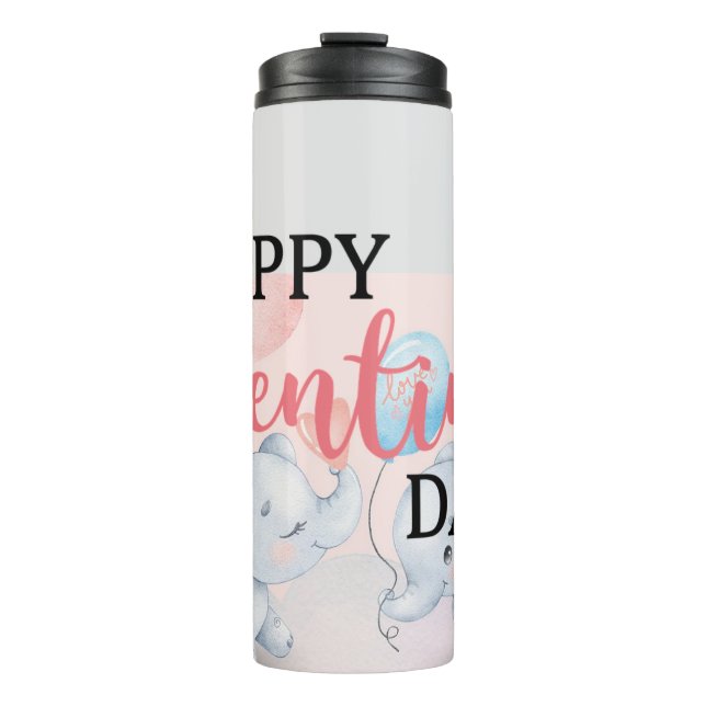 valentine's day thermal tumbler (Front)