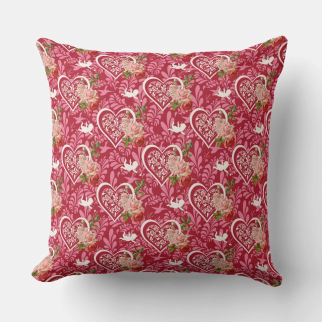 Valentine's Day  Throw Pillow (Front)
