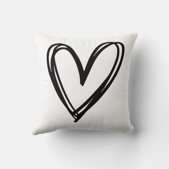 Valentines Day Throw Pillow (Back)